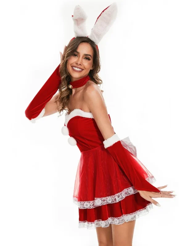 christmas-costumes-bunny-red-cute-suit-2 cute christmas costumes