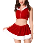 christmas-costumes-cute-red-split-suit-1 cute christmas costumes