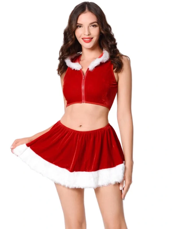 christmas-costumes-cute-red-split-suit-1 cute christmas costumes