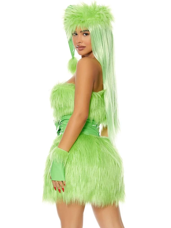 christmas-costumes-green-fluffy-dress-suit-2 sexy christmas costumes