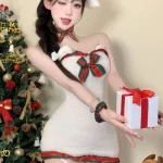 christmas-costumes-plush-white-dress-2 sexy christmas costumes