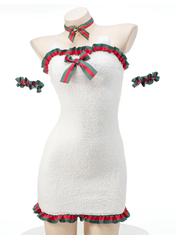 christmas-costumes-plush-white-dress-3 sexy christmas costumes