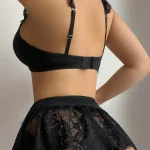 cute-lingerie-black-split-lace-suit-4 corset lingeries
