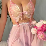 cute-lingerie-butterfly-babydoll-dress-2 babydoll lingerie dress