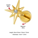 eight-pointed-ziron-titanium-alloy-ear-lip-studs-4 body piercing jewellery