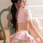 nurse-cosplay-split-pink-cute-set-2 sexy nurse cosplay