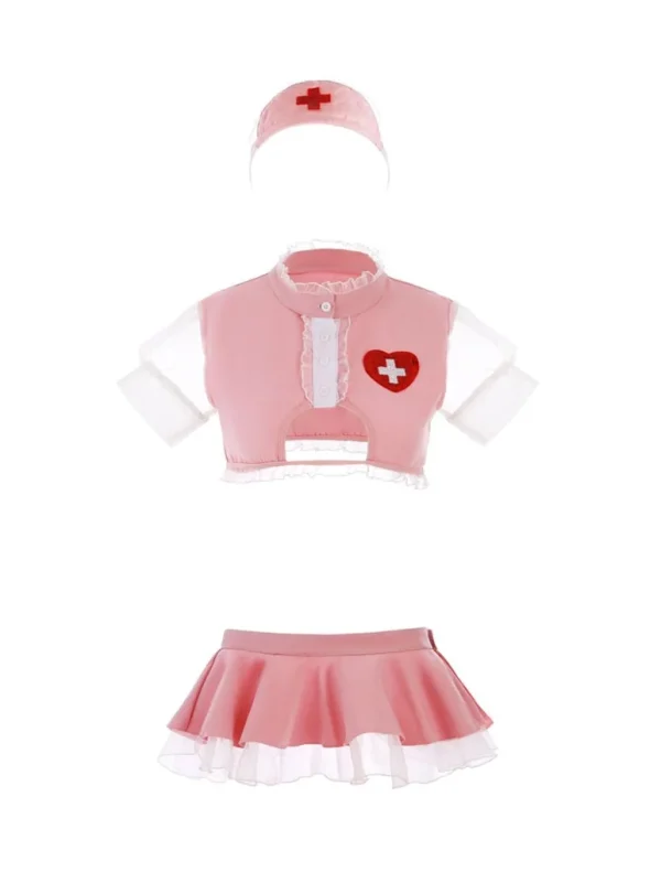 nurse-cosplay-split-pink-cute-set-5 sexy nurse cosplay