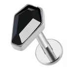 rhombic-zircon-ear-lip-studs body piercing jewellery