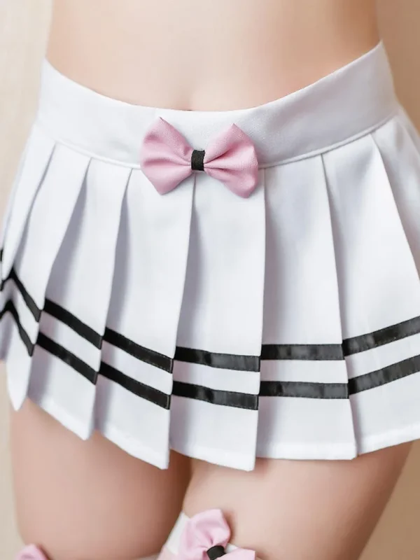 split-white-cat-costumes-lingerie-6 role paly lingerie