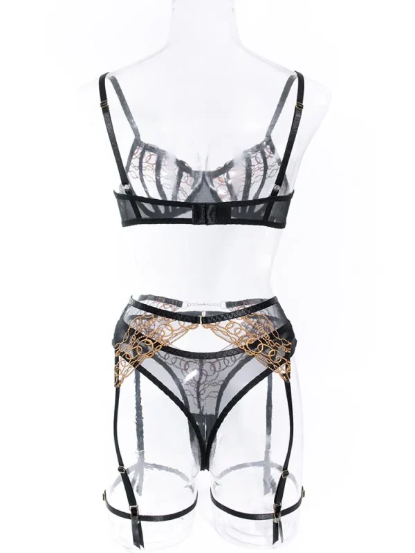 teddy-lingerie-exotic-black-mesh-set-5 lingerie teddy