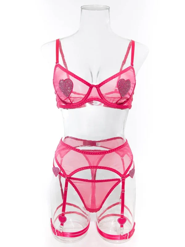 teddy-lingerie-heart-diamond-set-10 lingerie teddy