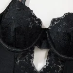 teddy-lingerie-lace-mesh-one-piece-6 lingerie teddy