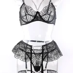 teddy-lingerie-mesh-chains-set-6 Teddy Lingerie Mesh Chains Set F013