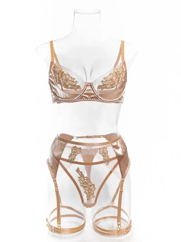 teddy-lingerie-mesh-embroidery-set-8 sexy teddy lingerie