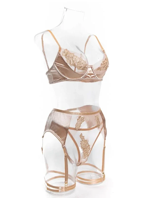 teddy-lingerie-mesh-embroidery-set-9 sexy teddy lingerie