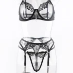 teddy-lingerie-perstective-chain-mesh-set-10 lingerie teddy