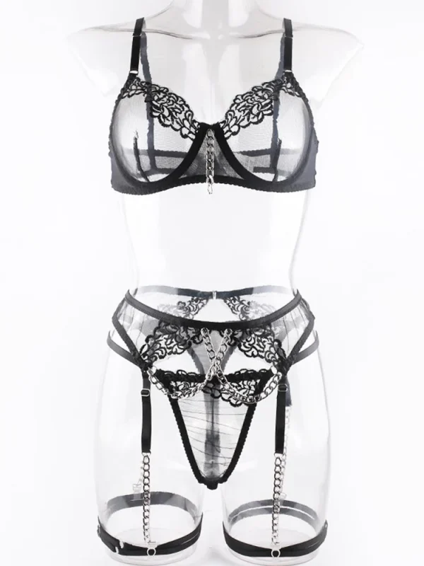 teddy-lingerie-perstective-chain-mesh-set-10 lingerie teddy