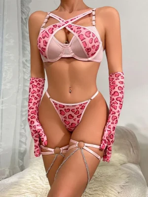 teddy-lingerie-pink-heart-pattern-set-1 lingerie teddy