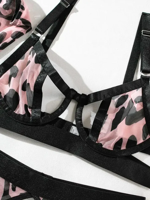 teddy-lingerie-pink-leopard-set-7 lingerie teddy