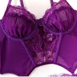 teddy-lingerie-purple-mesh-lace-set-7 sexy teddy lingerie