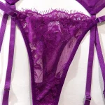 teddy-lingerie-purple-mesh-lace-set-8 sexy teddy lingerie