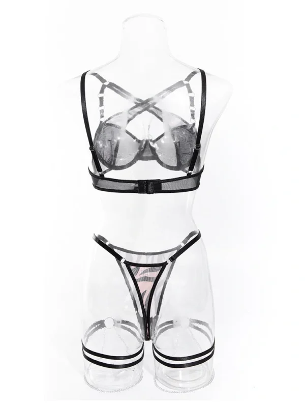 teddy-lingerie-zebra-texture-set-4 lingerie teddy