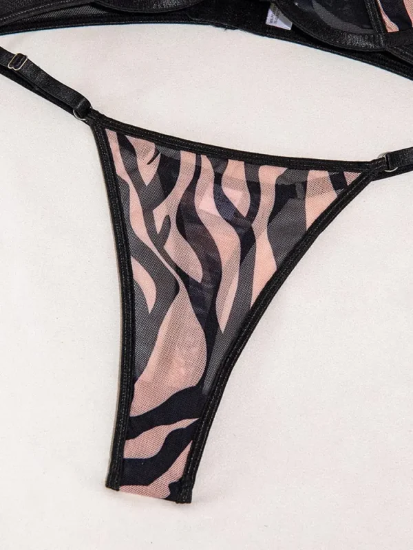 teddy-lingerie-zebra-texture-set-6 lingerie teddy