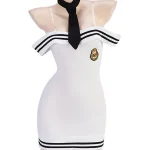 youthful-cosplay-back-tie-strap-dress-2 sexy student palying