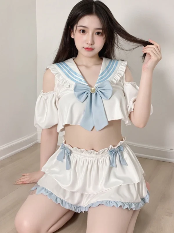 youthful-cosplay-cute-white-jk-suit-3 sexy student palying