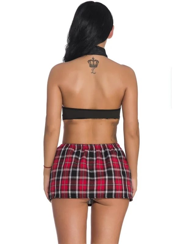 youthful-cosplay-split-plaid-suit-1 sexy student palying