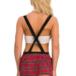 youthful-cosplay-strap-plaid-skirt-suit-6 sexy student palying