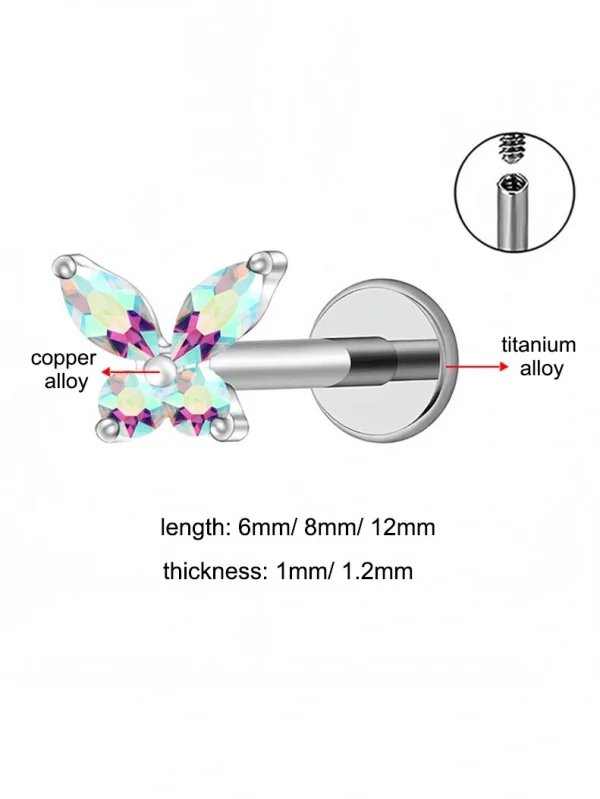 zirconia-butterfly-lip-stud-7 body piercing jewellery