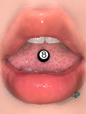 Body-Jewellery-Billiard-No.8-Stud-1 tongue piercing studs