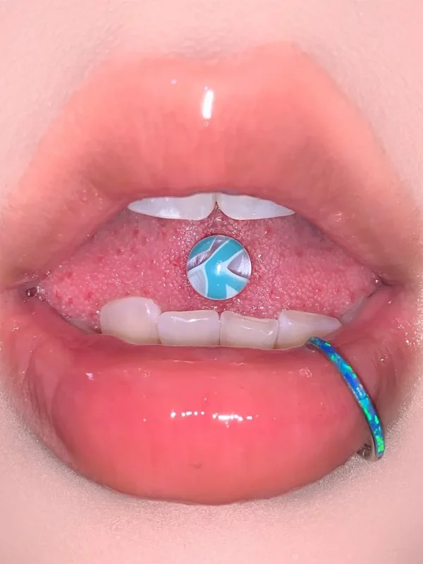 Body-Jewellery-Blue-Acrylic-Tongue-Stud-2 tongue piercing studs