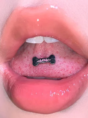 Body-Jewellery-Bone-Shape-Stone-Tongue-Stud-1 piercing jewellery