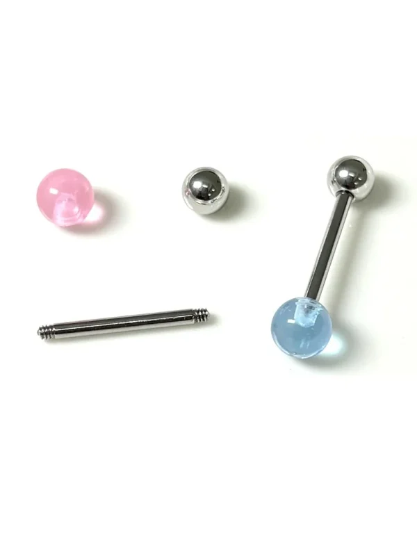 Body-Jewellery-Colorful-Acrylic-Tongue-Stud-8 tongue piercing studs