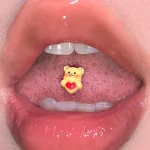 Body-Jewellery-Cute-Bear-Tongue-Stud-1 tongue piercing studs
