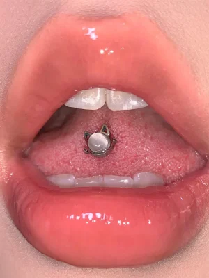 Body-Jewellery-Cute-Cat-Tongue-Stud-1 tongue piercing studs