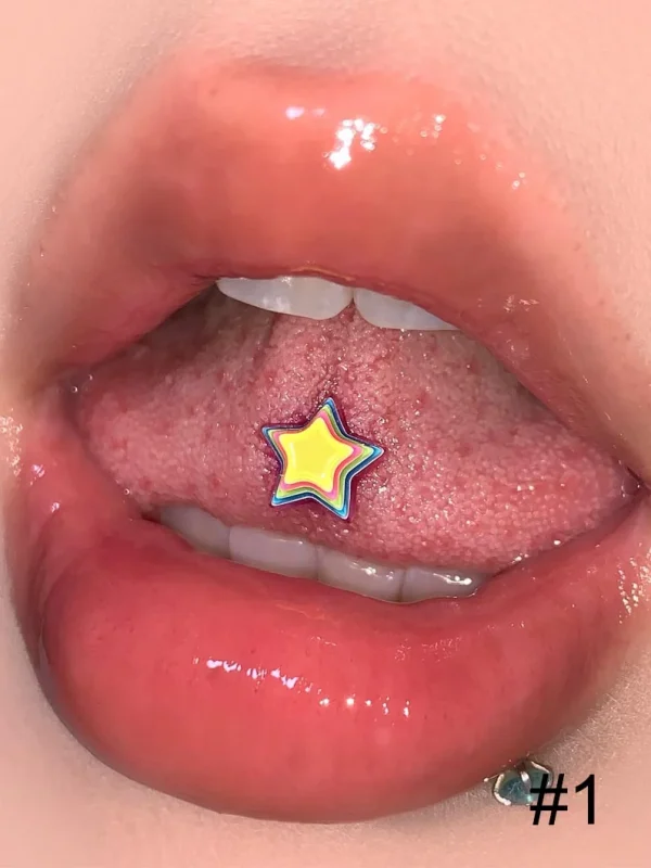 Body-Jewellery-Dopamine-Star-Tongue-Stud-2 tongue piercing studs