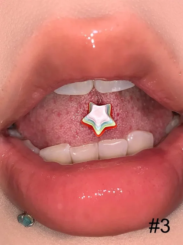 Body-Jewellery-Dopamine-Star-Tongue-Stud-4 tongue piercing studs
