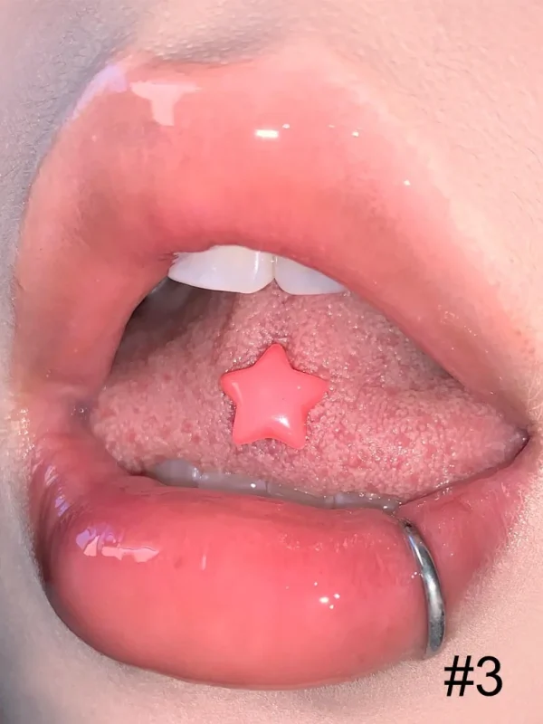 Body-Jewellery-Luminous-Star-Tongue-Stud-4 tongue piercing studs