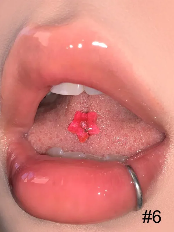 Body-Jewellery-Luminous-Star-Tongue-Stud-7 tongue piercing studs