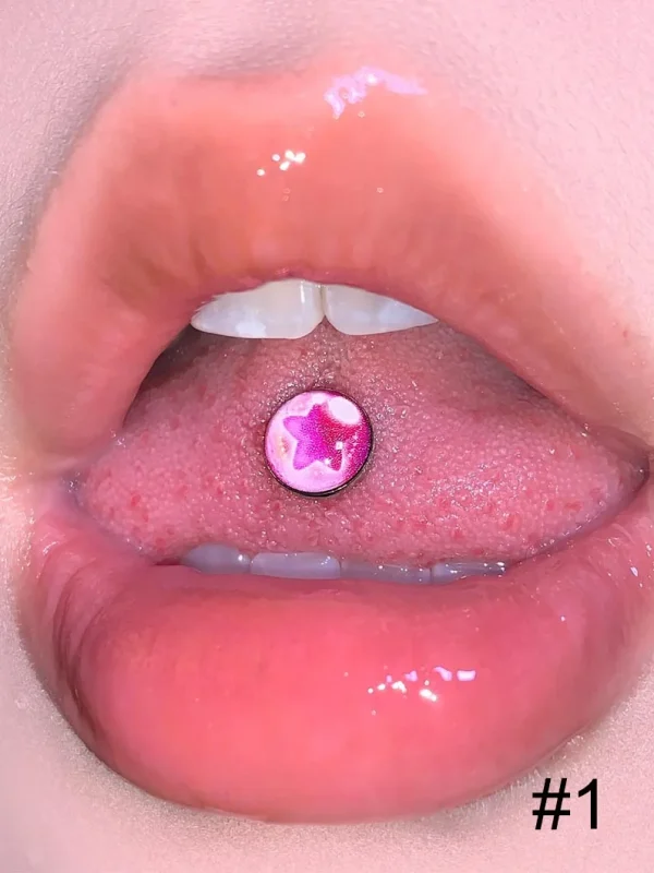 Body-Jewellery-Resin-Star-Tongue-Stud-2 tongue piercing studs