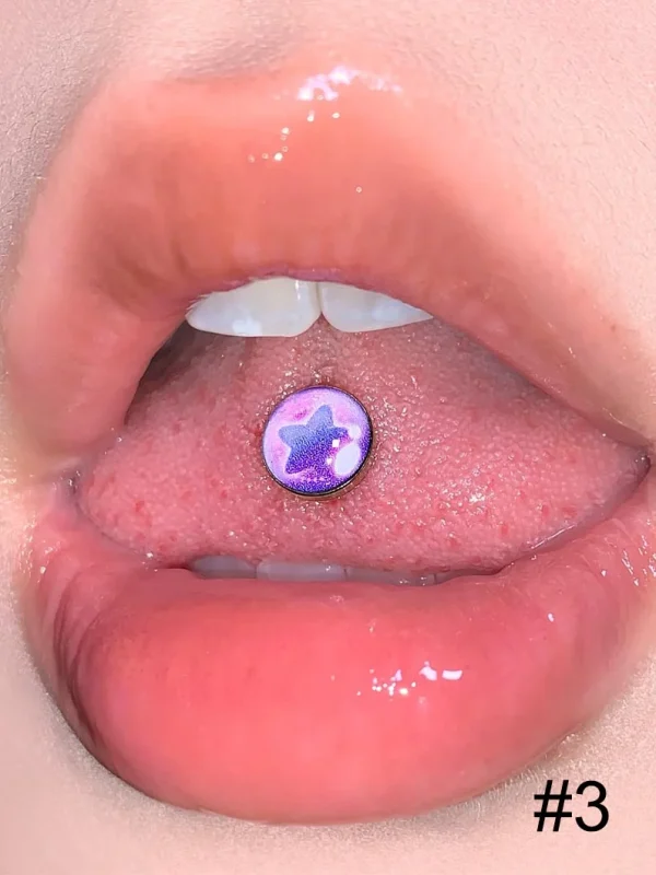 Body-Jewellery-Resin-Star-Tongue-Stud-4 tongue piercing studs