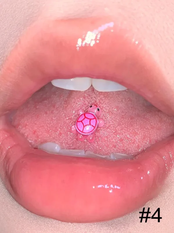 Body-Jewellery-Resin-Turtle-Tongue-Stud-5 tongue piercing studs