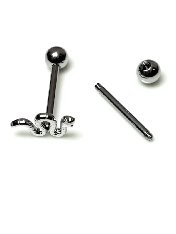Body-Jewellery-Snake-Tongue-Stud-4 tongue piercing studs