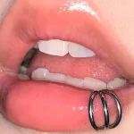 Piercing-Jewellery-3-Circles-Lip-Stud-1 lip piercing rings
