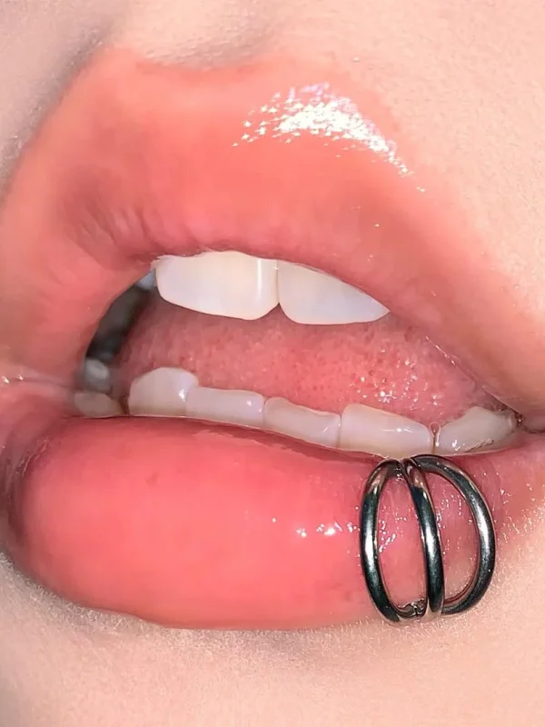 Piercing-Jewellery-3-Circles-Lip-Stud-1 lip piercing rings