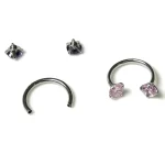 Piercing-Jewellery-Shine-Zircon-Lip-Stud-9 lip piercing rings