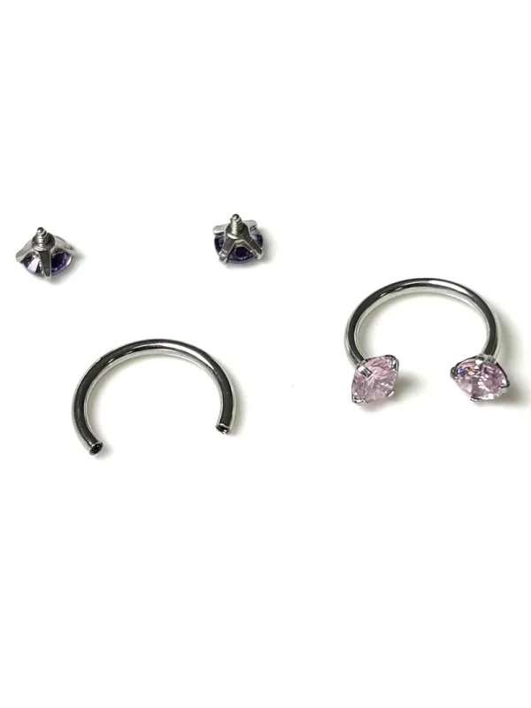 Piercing-Jewellery-Shine-Zircon-Lip-Stud-9 lip piercing rings